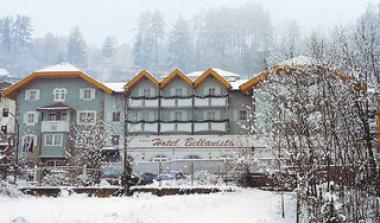 Val di Fiemme a hotel Bellavista v zimě